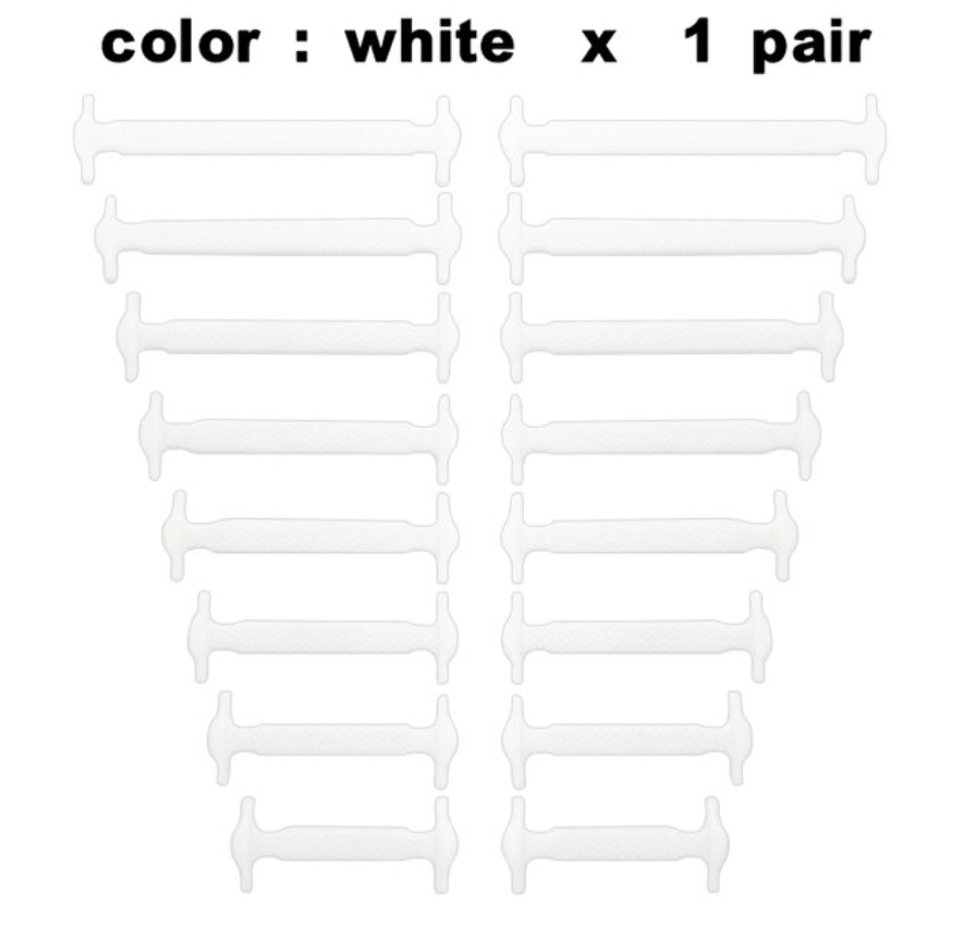 White shoelaces