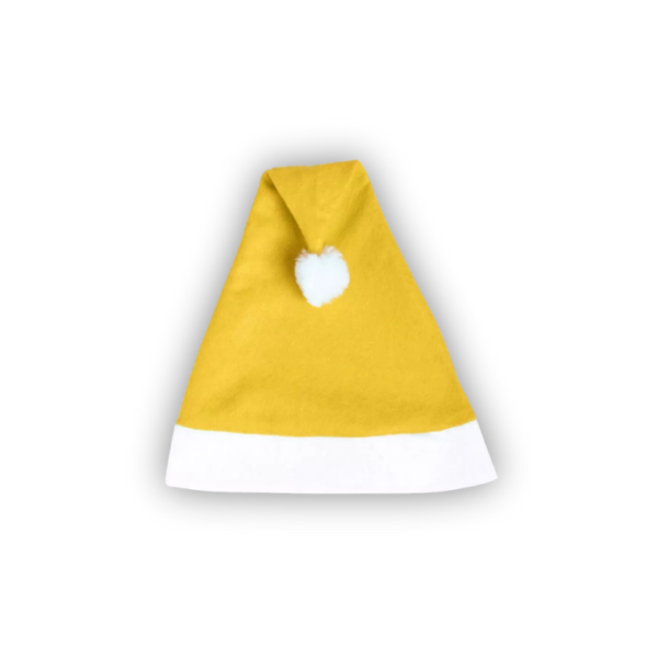 Gorro Navideño Amarillo 12 Pack - Image 3