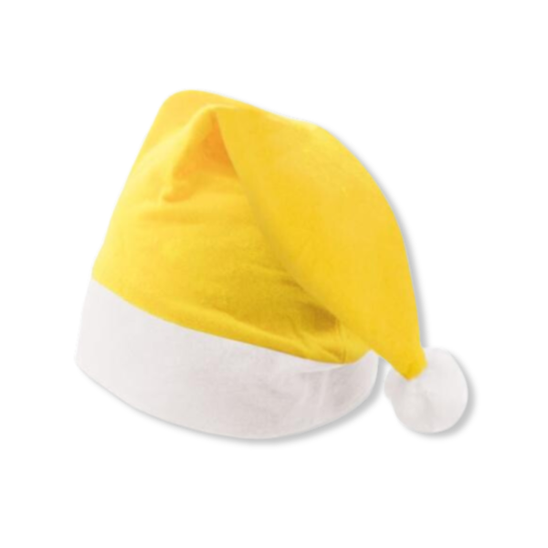 Gorro Navideño Amarillo 12 Pack