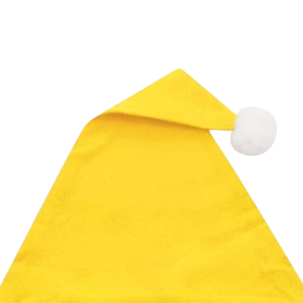 Gorro Navideño Amarillo 12 Pack - Image 2